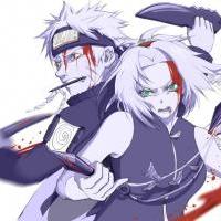 Naruto and Sakura - fighting side by side 